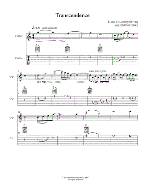 Transcendence by Lindsey Stirling - Sheet Music