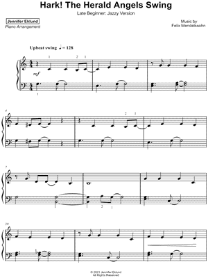 Hark! The Herald Angels Swing [late beginner - jazzy version]