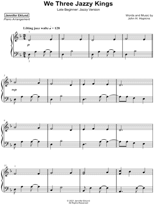 We Three Jazzy Kings [late beginner - jazzy version]
