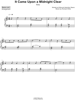 It Came Upon a Midnight Clear [easy]