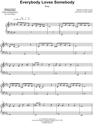 Everybody Loves Somebody [easy]