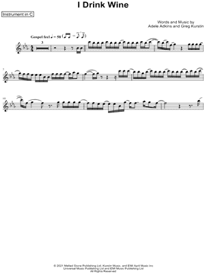 I Drink Wine - C Instrument