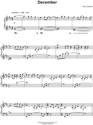 December by Paul Cardall - Sheet Music