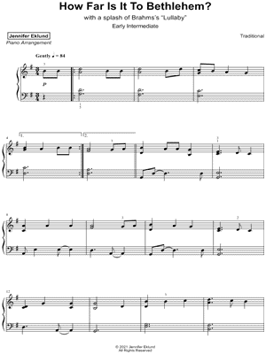 How Far Is It to Bethlehem? [early intermediate]