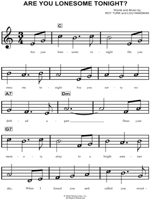 Are You Lonesome Tonight?