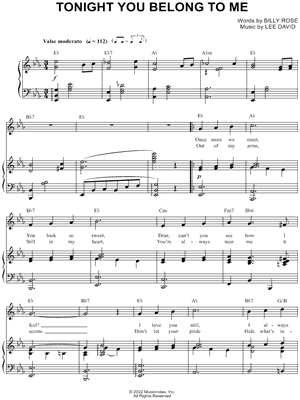 Tonight You Belong to Me