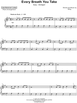 Every Breath You Take [easy - abridged]