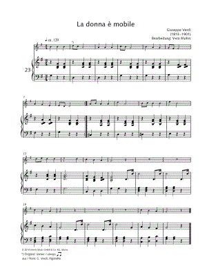 La donna è mobile - Recorder & Piano