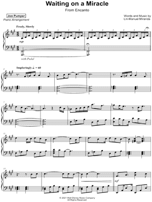 Waiting on a Miracle by Jon Pumper - Sheet Music