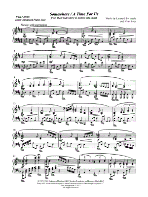 Somewhere / A Time for Us [early advanced]