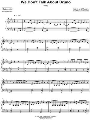 We Don't Talk About Bruno [easy]