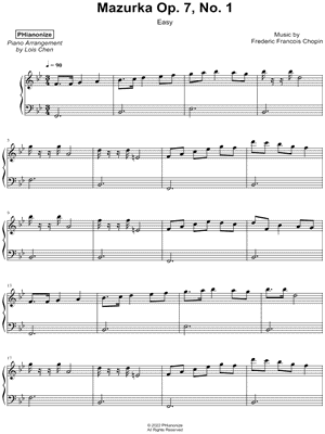 Mazurka Op. 7, No. 1 [easy]