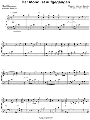 Der Mond ist aufgegangen