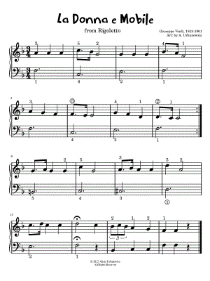 La donna è mobile [super easy]