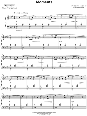 Moments by Master Keyz - Sheet Music