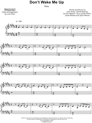 Don't Wake Me Up [easy]