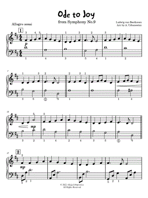 Ode to Joy by Alicja Urbanowicz - Sheet Music