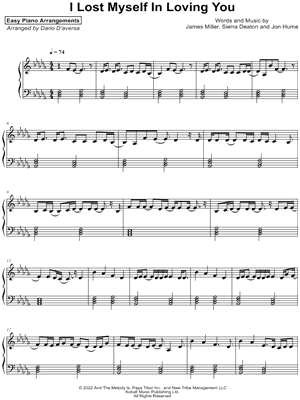 I Lost Myself in Loving You [easy]