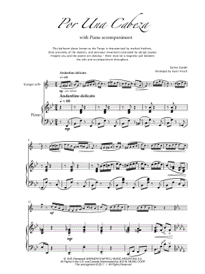 Por una Cabeza - Trumpet & Piano
