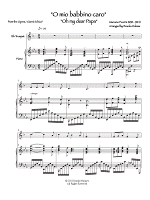 O mio babbino caro - Trumpet & Piano