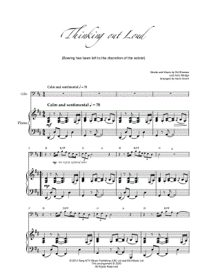 Thinking Out Loud - Cello & Piano