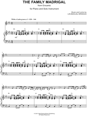 The Family Madrigal - Piano Accompaniment