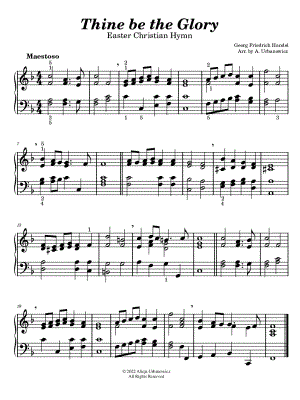 Thine Be the Glory by Alicja Urbanowicz - Sheet Music