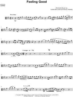 Feeling Good - Viola