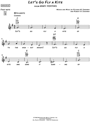 Let's Go Fly a Kite from Mary Poppins - Sheet Music