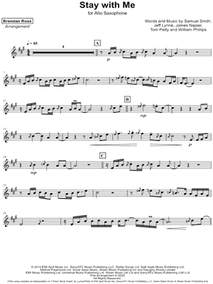 Stay with Me by Brendan Ross - Sheet Music