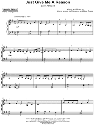 Just Give Me a Reason [easy - abridged]