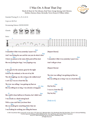 I Was on a Boat That Day