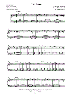 True Love by MUSICHELP - Sheet Music