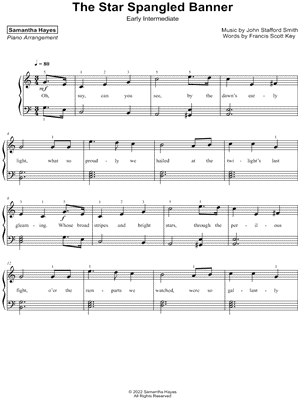 The Star-Spangled Banner [early intermediate]