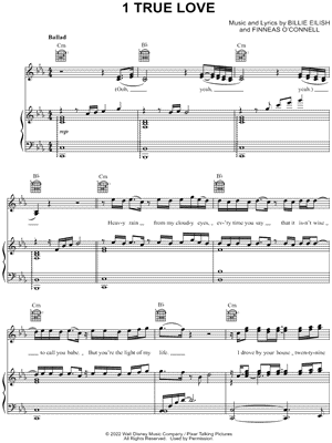 1 True Love from Turning Red - Sheet Music