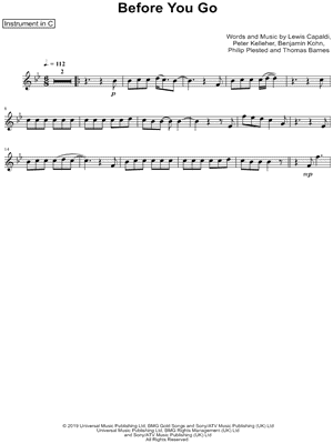 Before You Go - C Instrument
