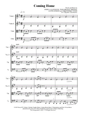 Coming Home by Bojana Jovanovic - Sheet Music