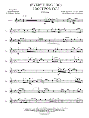 (Everything I Do) I Do It for You [3 levels]