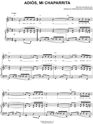 Adios, mi chaparrita