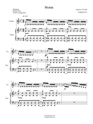 Storm - Violin & Piano
