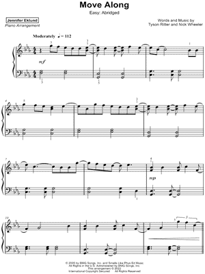 Move Along [easy - abridged] by Jennifer Eklund - Sheet Music