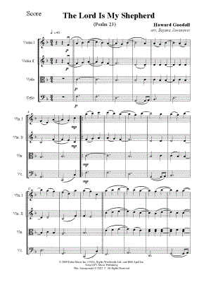 The Lord Is My Shepherd (Psalm 23) by Bojana Jovanovic - Sheet Music