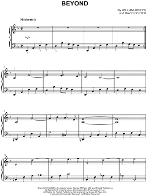 Beyond by William Joseph - Sheet Music