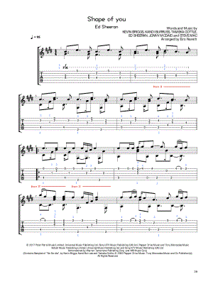 Shape of You by Eiro Nareth - Sheet Music