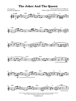The Joker and the Queen by Carmine De Martino - Sheet Music