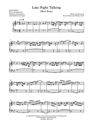 Late Night Talking [slow easy]