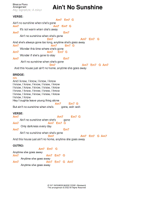 Ain't No Sunshine