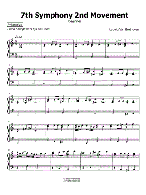 Allegretto from Symphony No. 7 [beginner]