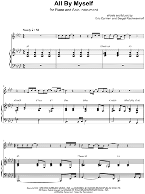 All By Myself - Piano Accompaniment