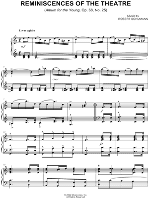 Album for the Young, Op. 68, No. 25: Reminiscences of the Theatre